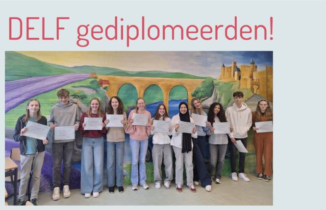 Petje af voor onze DELF gediplomeerden!